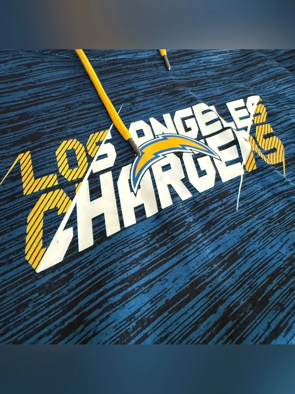 NFL Los Angeles Chargers Navy and Gold Hooded Pullover